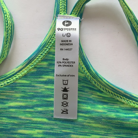 NWOT Athletic Racerback Tank Size large 12 - Picture 4 of 4